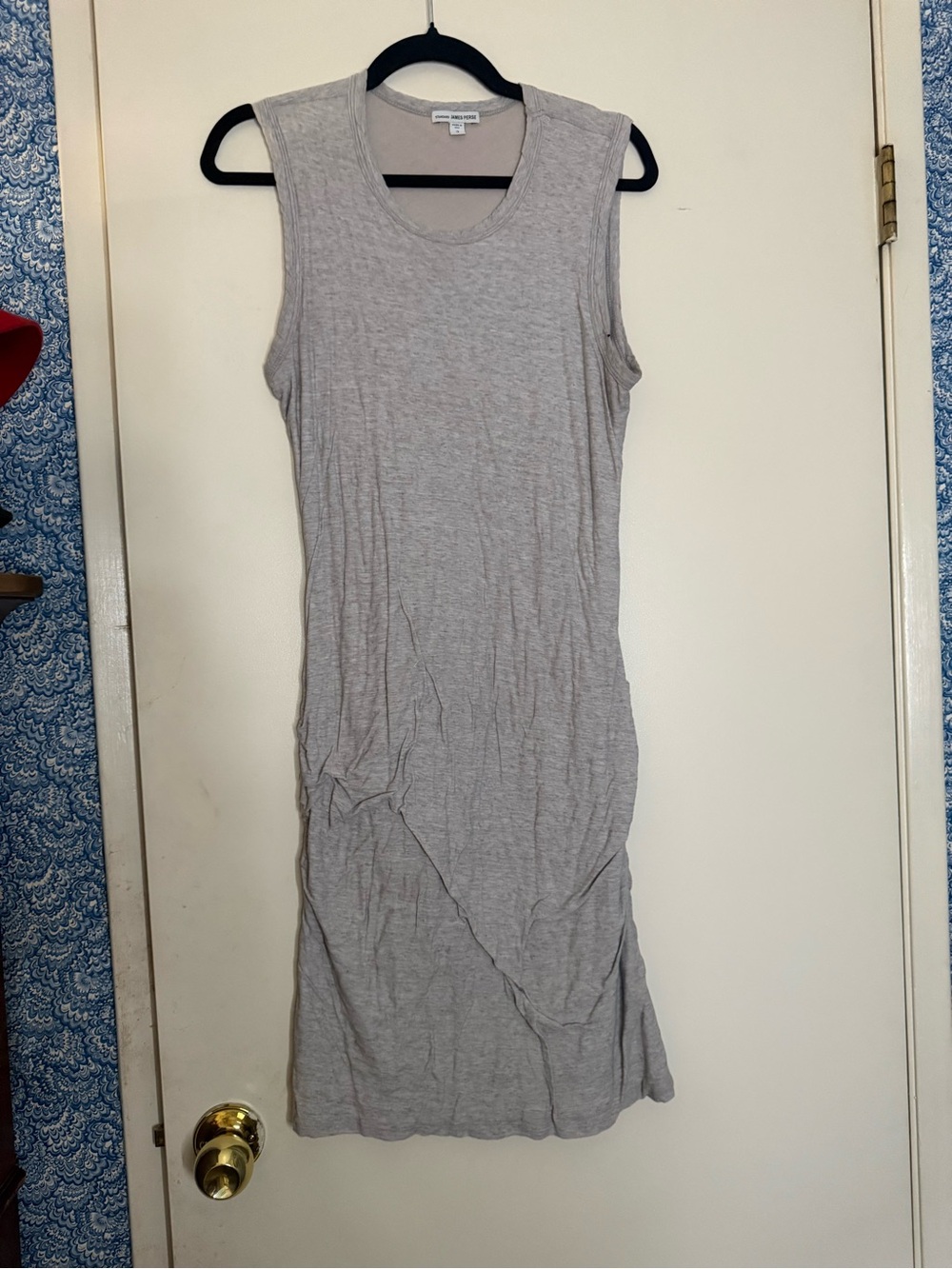 James Perse Light Gray Sleeveless Knit Dress